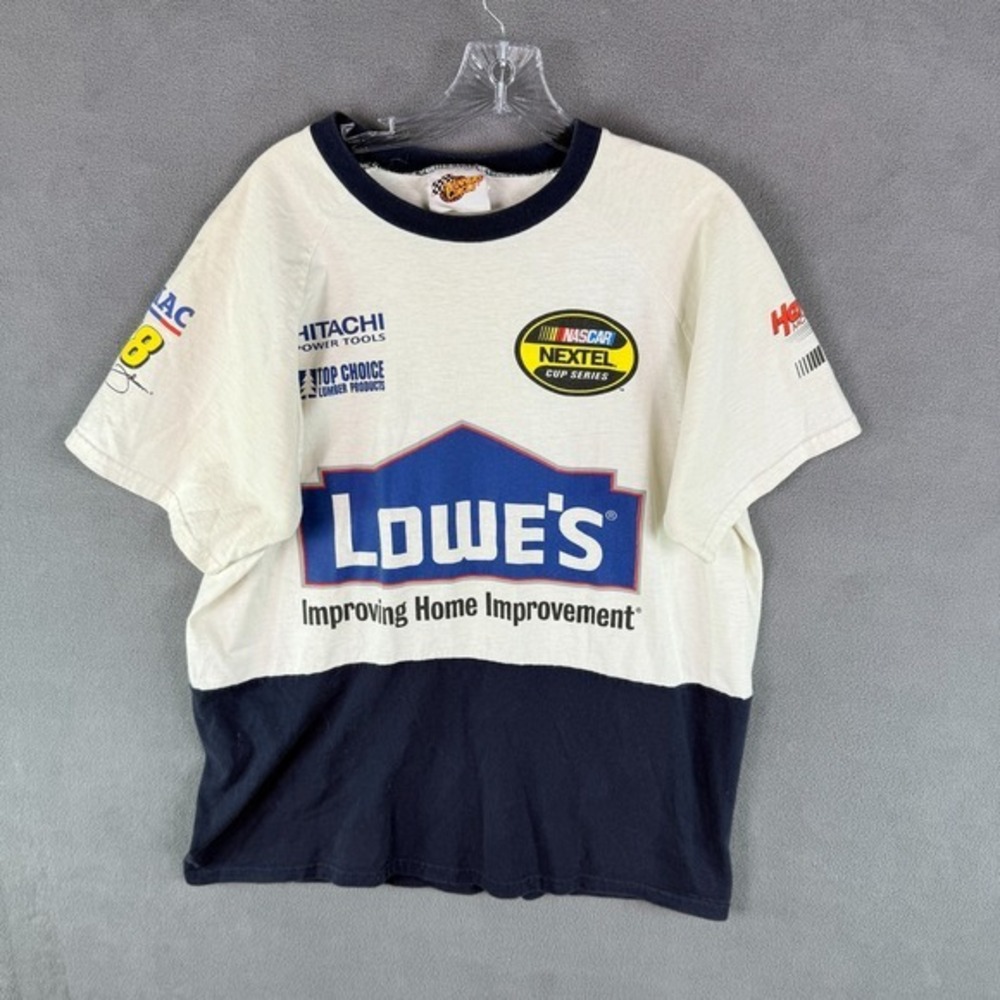 Vintage Winners Circle Mens Shirt L Jimmie Johnson‎ #48 Lowe's NASCAR Racing Y2K